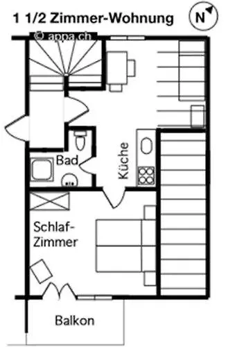 Lejlighed Oeystrasse 10a